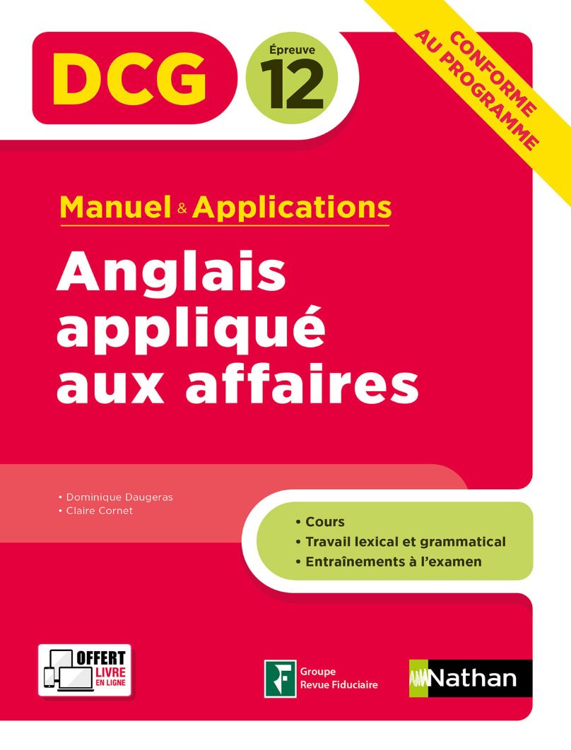 DCG 12 - Anglais appliqu&eacute; aux affaires (&Eacute;d. 2020)